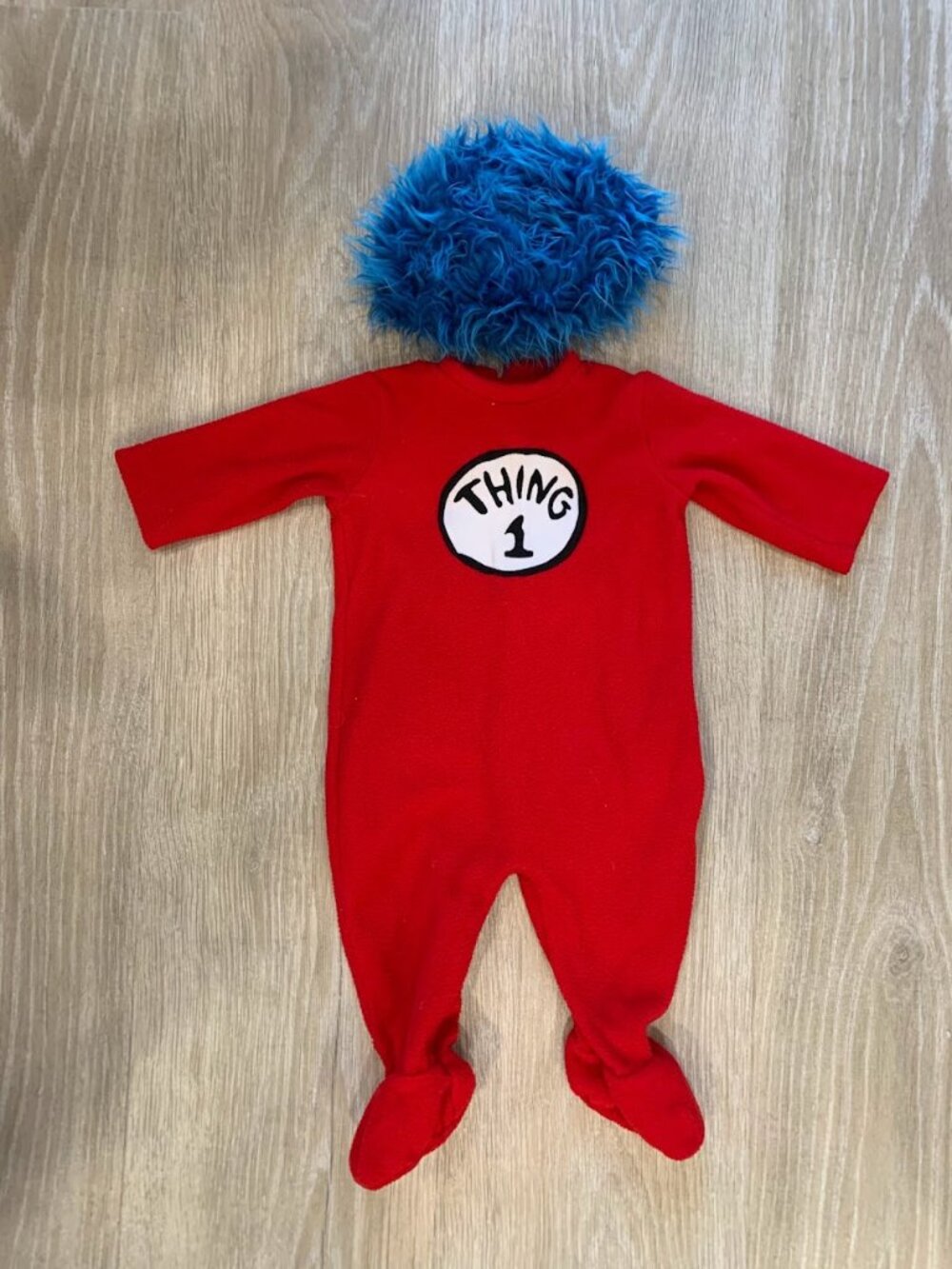 Pottery Barn Kids Thing 1 Halloween Costume 0-6M